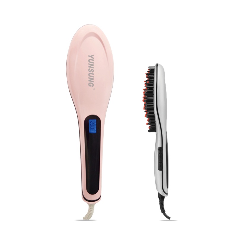 Fashion electric magic brush for hair straightener
