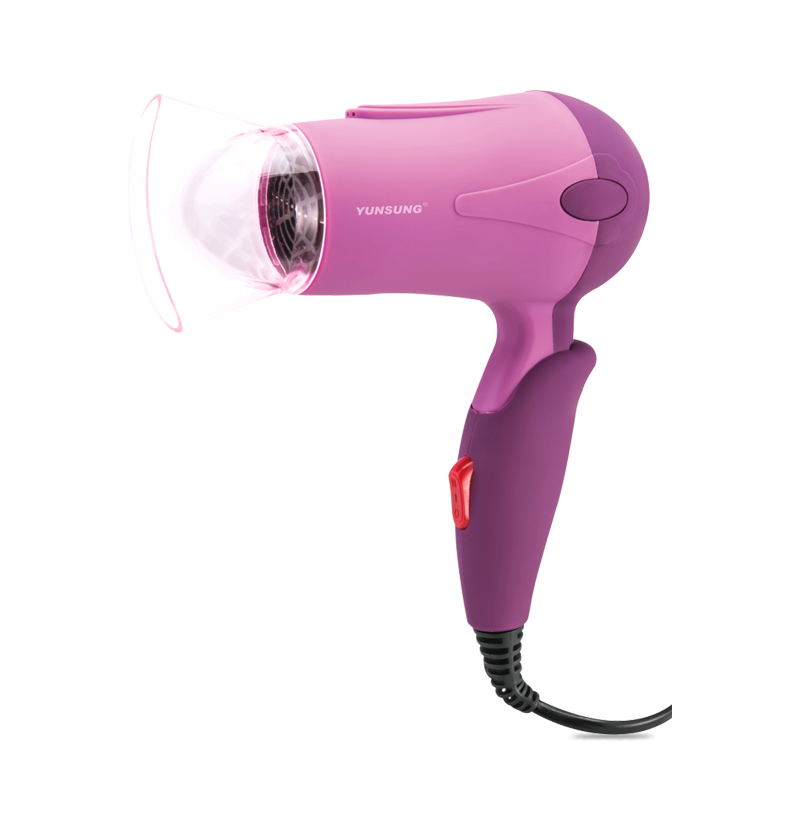 Convenient traveller folding hair dryer